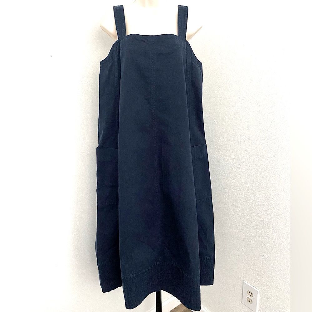 Everlane Organic Cotton Denim A Line Midi Dress - Picture 6 of 14